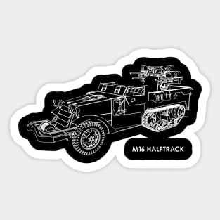 M16 half-track Sticker